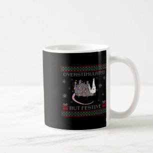 Taza De Café Zarigüeya Navideña Fea y Sobrestimulada X