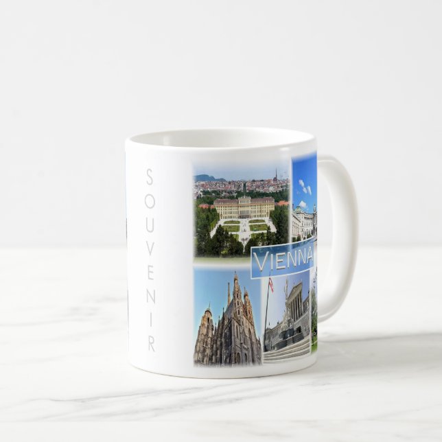 Taza De Café zAT005 VIENA, Austria, Europa, (Anverso derecho)