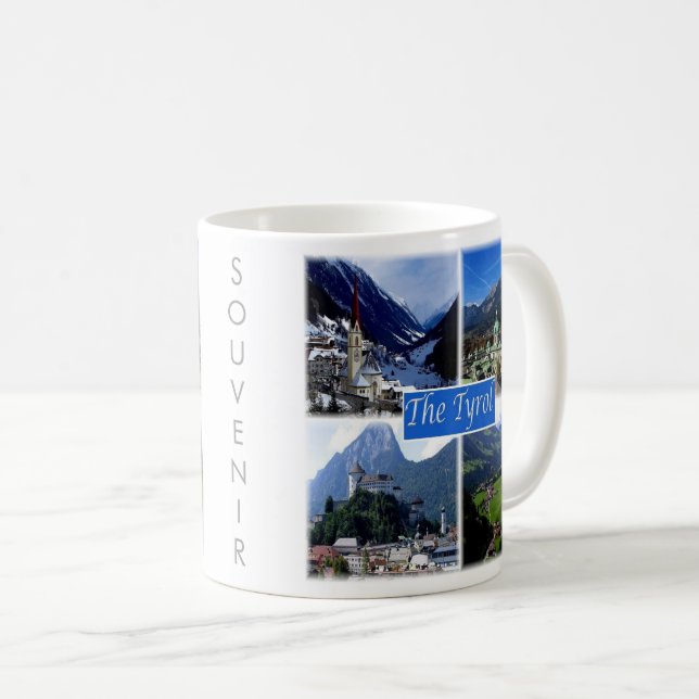 Taza De Café zAT007 EL TIROL AUSTRIANO, Austria, (Anverso derecho)