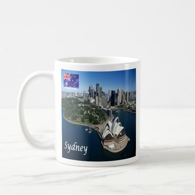 Taza De Café zAU026 SYDNEY Australia, Opera House, (Izquierda)
