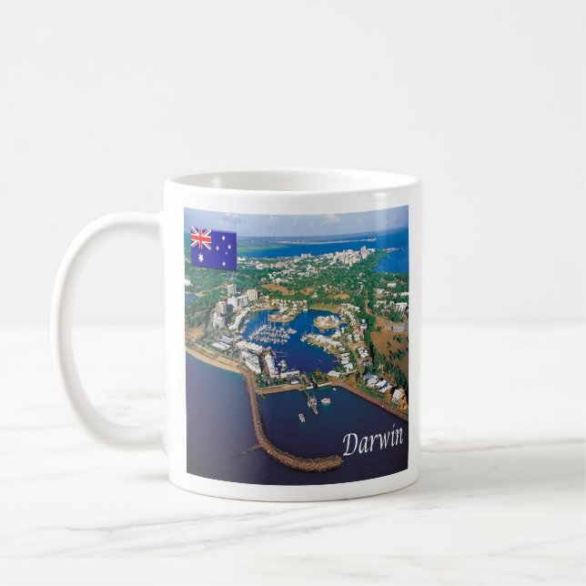 Taza De Café zAU098 DARWIN, Australia, Oceanía, (Izquierda)