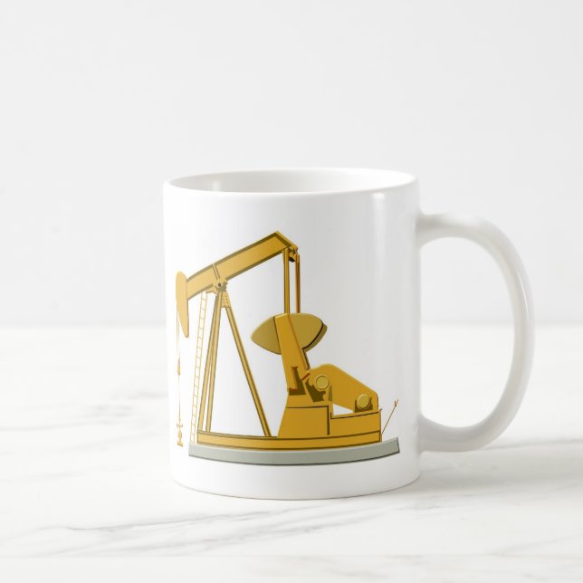 Taza De Café zazzle del pumpjack (Derecha)