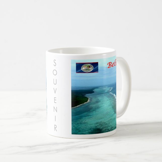 Taza De Café zBZ005 BELIZE Barrier Reef, América, (Anverso derecho)