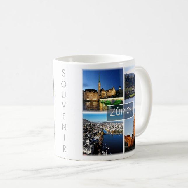 Taza De Café zCH046 ZURICH Suiza, (Anverso derecho)