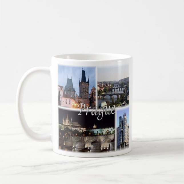 Taza De Café zCZ005 PRAGA República Checa, (Izquierda)