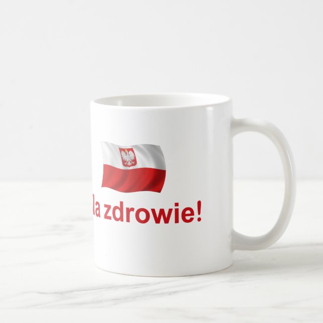 Taza De Café Zdrowie polaco del Na (Derecha)