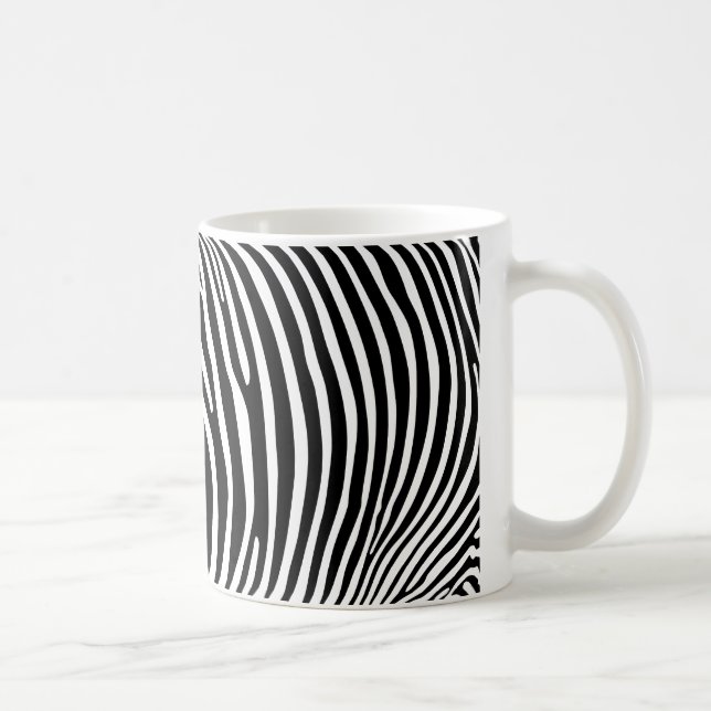 Taza De Café Zebra Animalprint (Derecha)