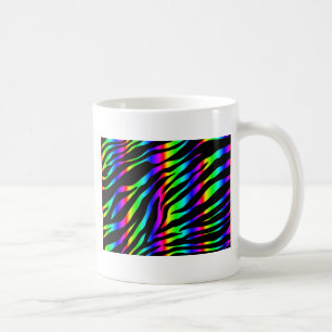 Taza De Café zebra arco iris