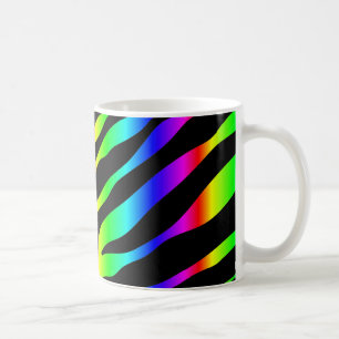 Taza De Café zebra arco iris