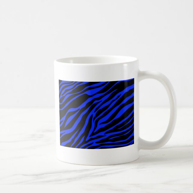 Taza De Café zebra azul (Derecha)