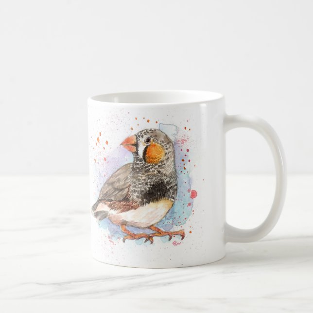 Taza De Café Zebra Finch (Derecha)