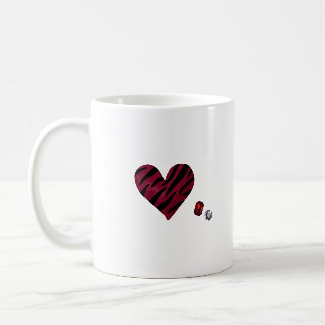 Taza De Café Zebra-heart (Izquierda)