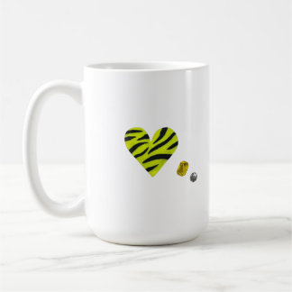 Taza De Café Zebra-heart