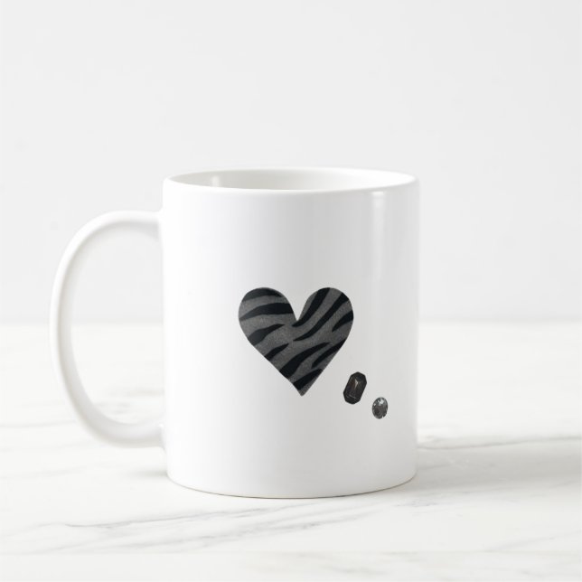 Taza De Café Zebra-heart (Izquierda)