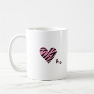Taza De Café Zebra-heart