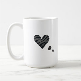 Taza De Café Zebra-heart