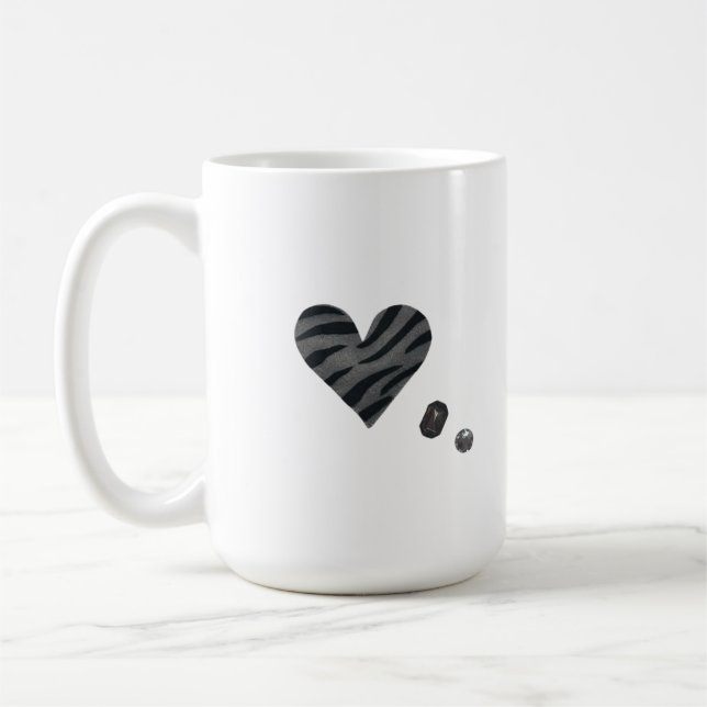 Taza De Café Zebra-heart (Izquierda)