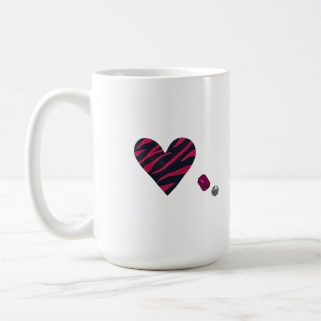 Taza De Café Zebra-heart (Izquierda)