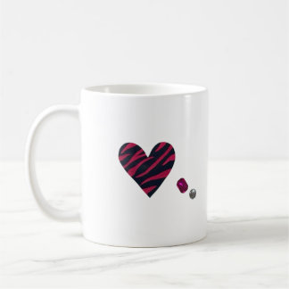 Taza De Café Zebra-heart