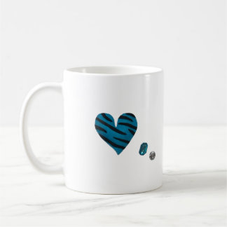 Taza De Café Zebra-heart