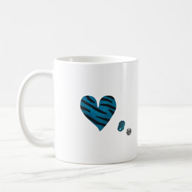 Taza De Café Zebra-heart (Izquierda)