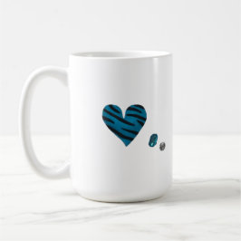 Taza De Café Zebra-heart
