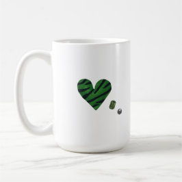 Taza De Café Zebra-heart
