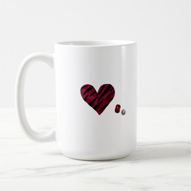 Taza De Café Zebra-heart (Izquierda)