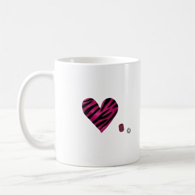 Taza De Café Zebra-heart (Izquierda)