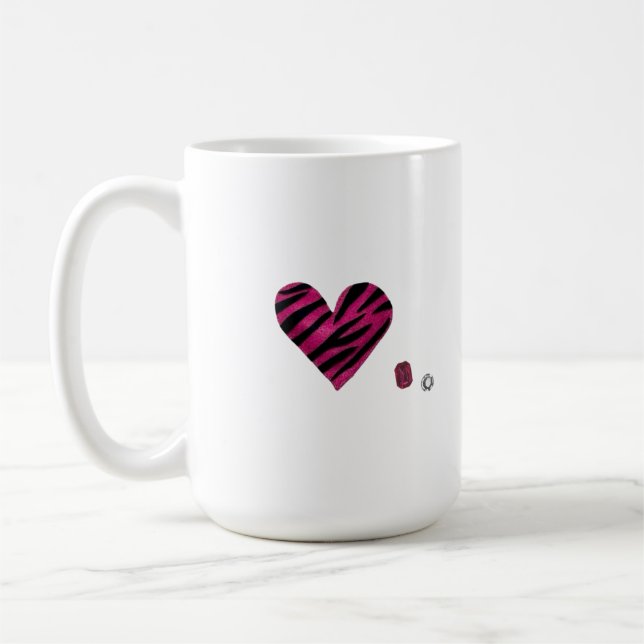 Taza De Café Zebra-heart (Izquierda)