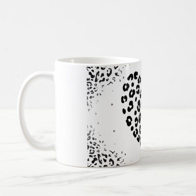 Taza De Café Zebra love Grußkarte (Izquierda)