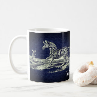 Taza De Café Zebra Mare Y Fotovintage Art