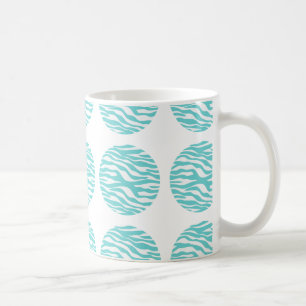 Taza De Café Zebra Print Polka Dog Mug