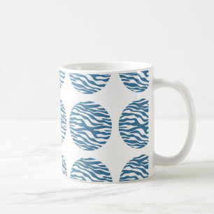 Taza De Café Zebra Print Polka Dog Mug