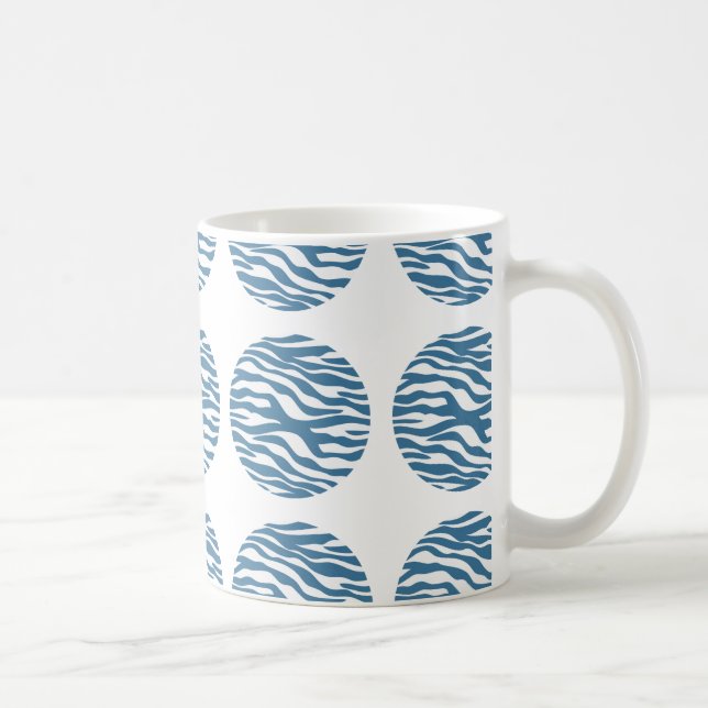 Taza De Café Zebra Print Polka Dog Mug (Derecha)