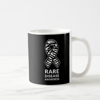 Taza De Café Zebra Ribbon Awareness Rare Disease Minimalist T-S