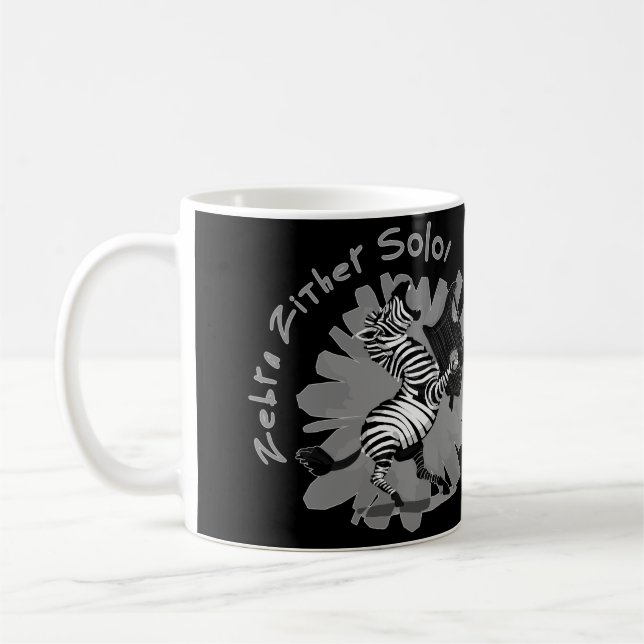 Taza De Café Zebra Zither Solo (Izquierda)