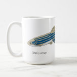 Taza De Café Zebrafish Mug<br><div class="desc">Represent Danio rerio in the fight to be crowned Academia's Next Top Model Organism</div>