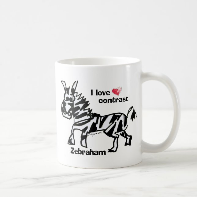 Taza De Café Zebraham- Amo el contraste (Derecha)