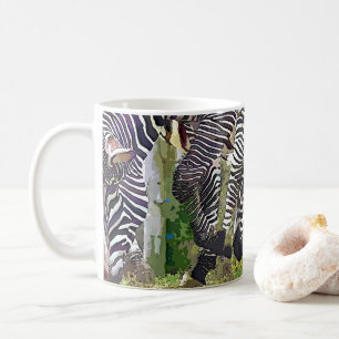 TAZA DE CAFÉ ZEBRAS GRAZING