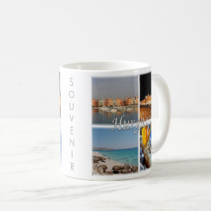 Taza De Café zEG068 HURGHADA, Egipto, Mar Rojo, Mosaico,