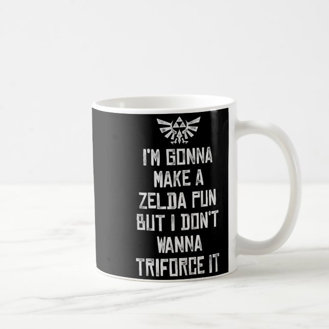 Taza De Café Zelda Funny Triforce It Pun Graphic  (Derecha)