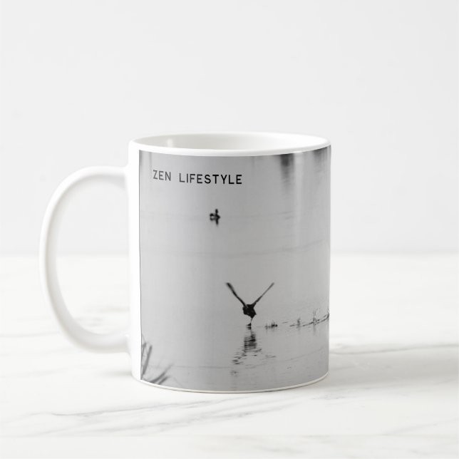 Taza De Café Zen Bird/Zen Lifestyle/Tarjeta magnética (Izquierda)