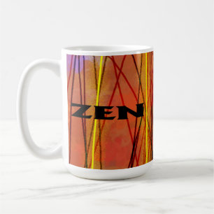 Taza De Café Zen black wire mug