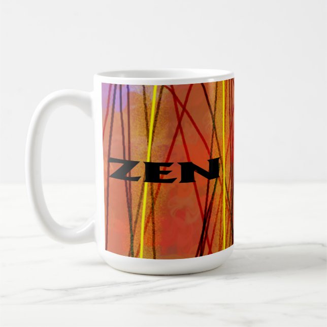 Taza De Café Zen black wire mug (Izquierda)