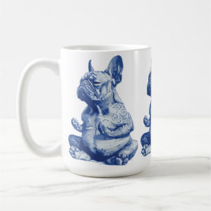 Taza De Café Zen Bulldog en Pose de Meditación Arte