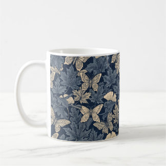 Taza De Café Zen cup- Autumn Leaf and Butterfly Illusion