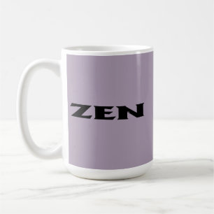Taza De Café Zen gris negro mugre