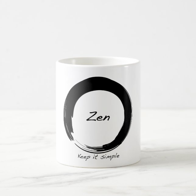 Taza De Café Zen: Manténgalo simple (Centro)
