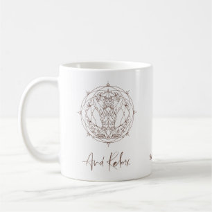 Taza De Café Zen Meditation Mandala Y Relax Nombre De Cita